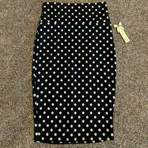 Polka Dot Pencil Skirt